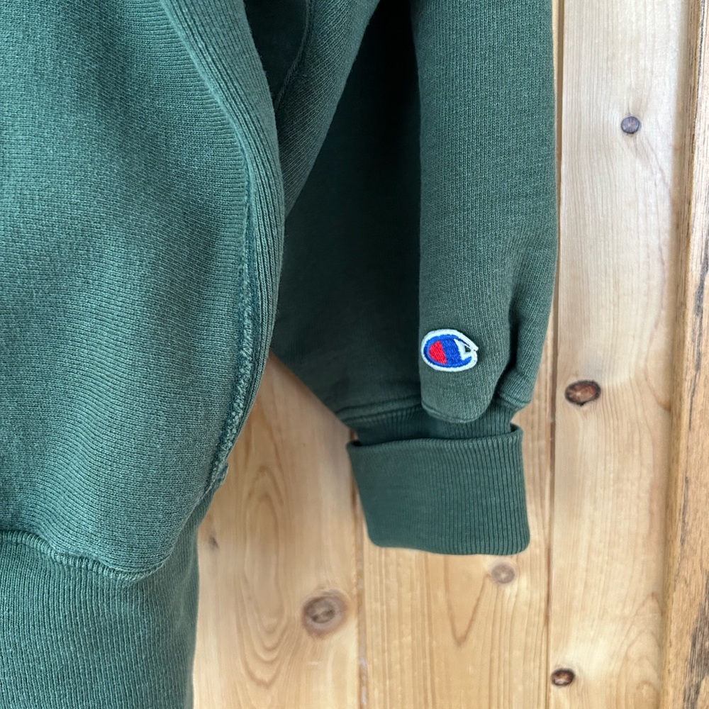 Vintage Champion Olive Green Reverse Weave Sweatshirt Size Large - Picture 3 of 7